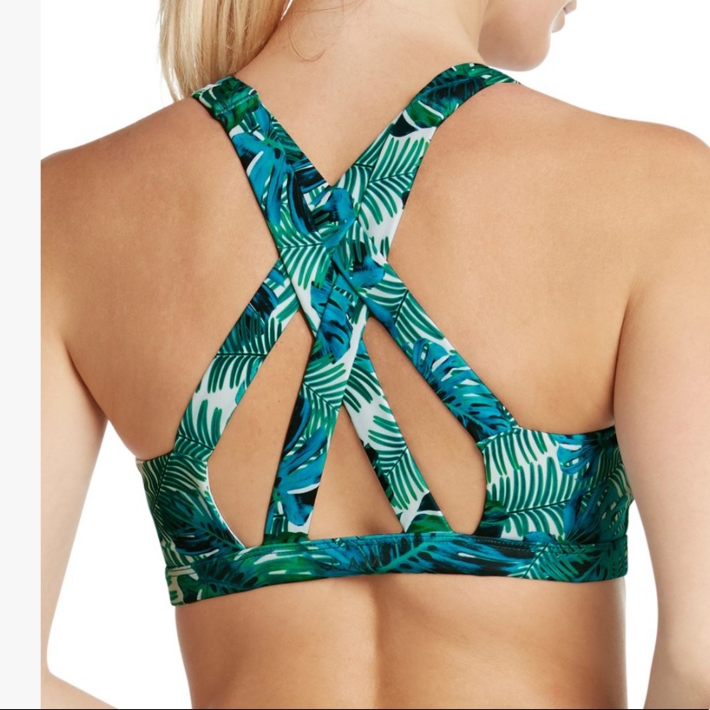 L.A.M. Day Palm Max Support Cross Back Sports Bra